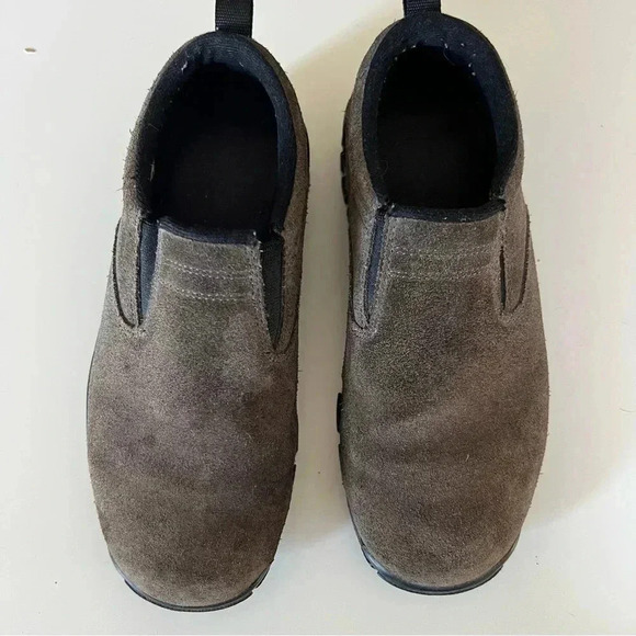 Lands End All Weather Suede Moc Slip On Shoes - Lt Brown Size 7 GUC - Picture 2 of 6